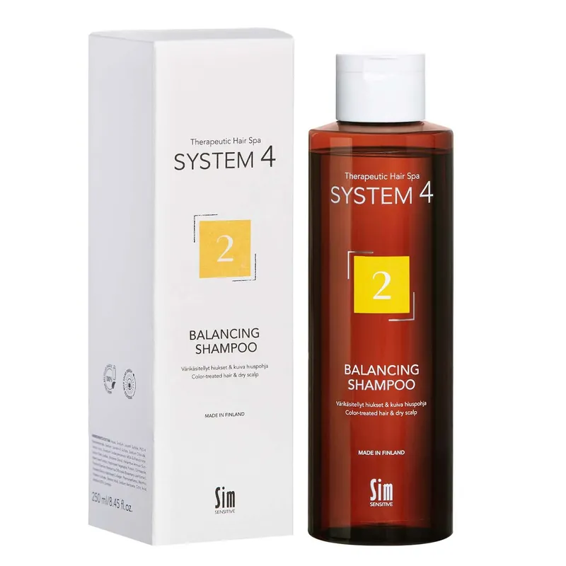 SYSTEM4 2 BALANCING SHAMPOO KUIVA, HILSEILEVÄ HIUSPOHJA 250 ml Kampanjahinta