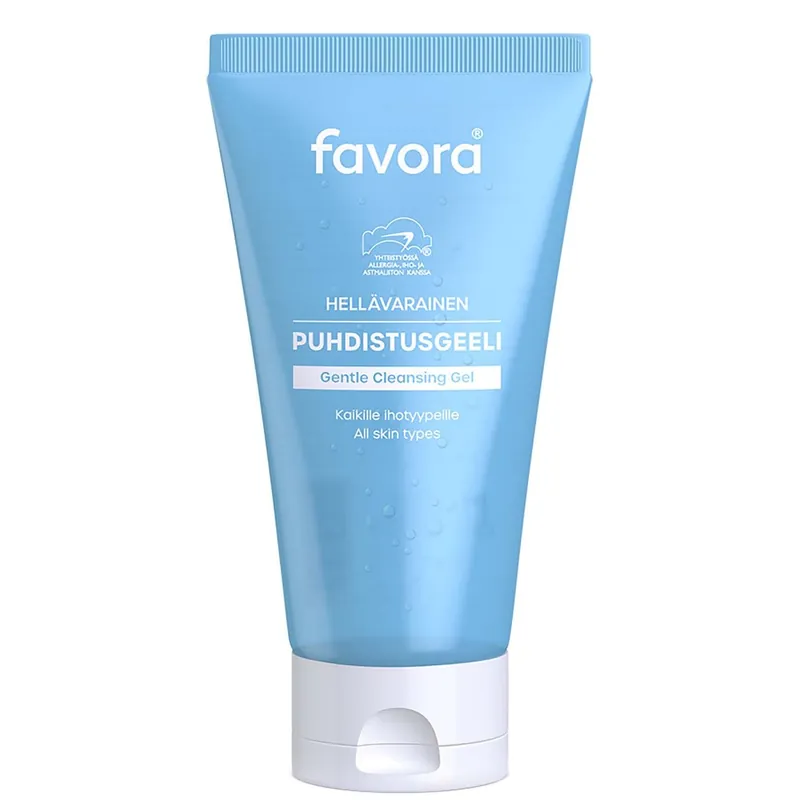 Turvallinen Maksu FAVORA HELLÄVARAINEN PUHDISTUSGEELI 150 ml