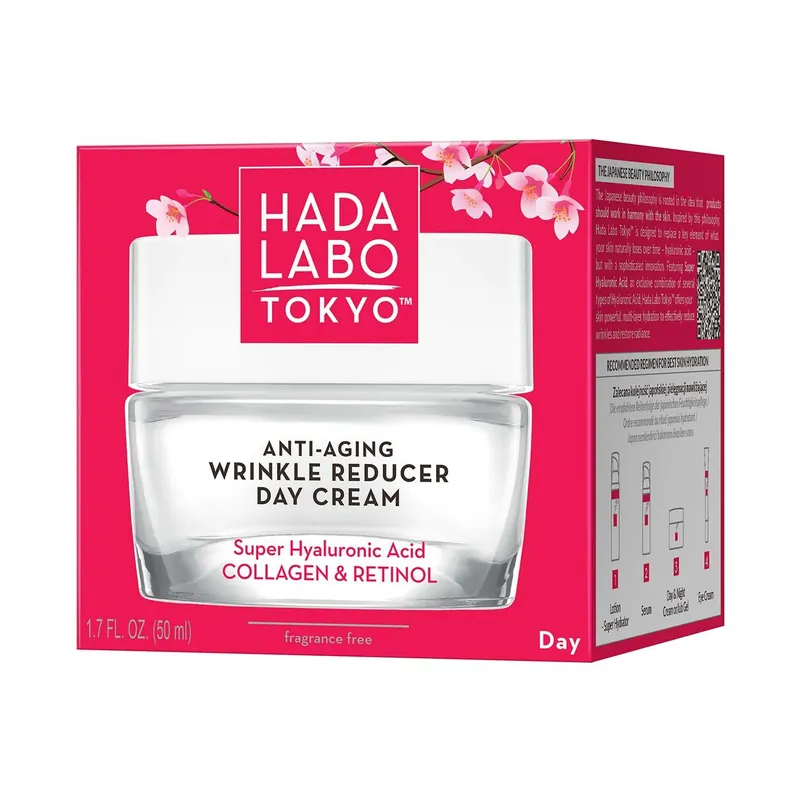 Älä Missaa HADA LABO ANTI-AGING WRINKLE REDUCER DAY CREAM 50 ML