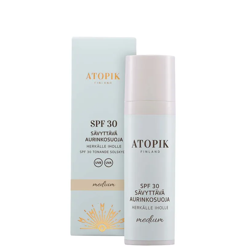ATOPIK SPF30 SÄVYTTÄVÄ AURINKOSUOJA MEDIUM 30 ML Poisto
