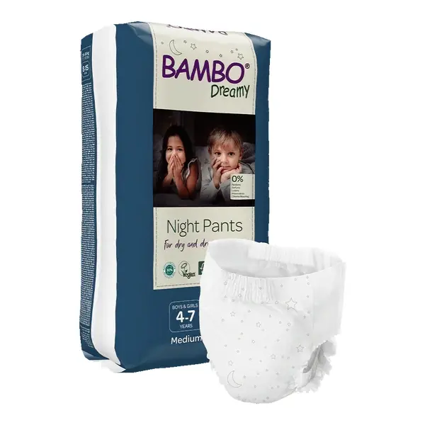 Bambo Dreamy Unisex yövaippa 4–7 v 10 kpl Uusi Kokoelma