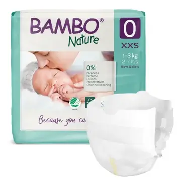 Tukkuhinta Bambo Nature 0 teippivaippa 24kpl