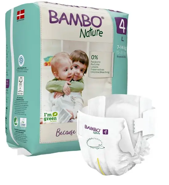 Bambo Nature 4 teippivaippa 24kpl, 7-14kg Edullinen