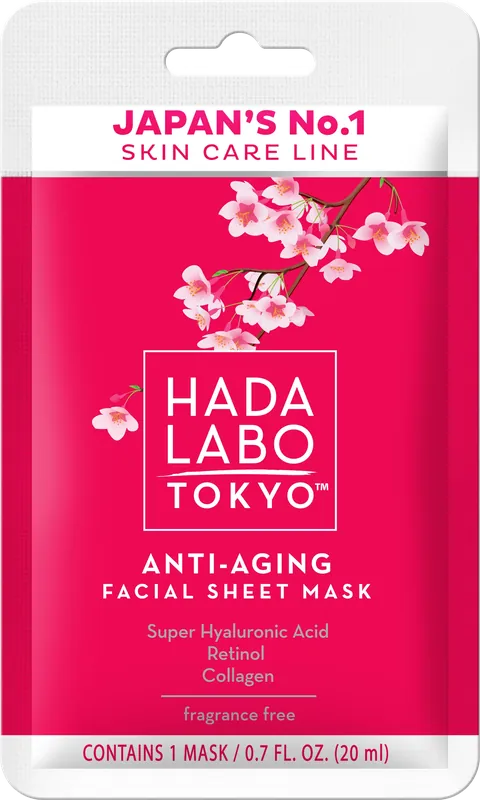 Vain Rajoitetun Ajan HADA LABO Anti-Aging Sheet Mask 20 ml