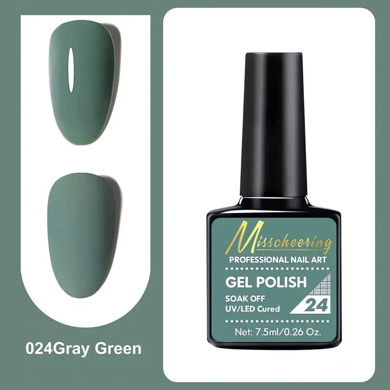 Tilaa Heti Misscheering Professional Nail Art Gel Polish 24 Gray Green