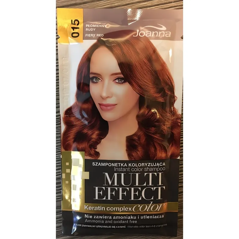 Uusi Kokoelma Joanna Multi Effect 015 Fiery Red – Sävyteshampoo