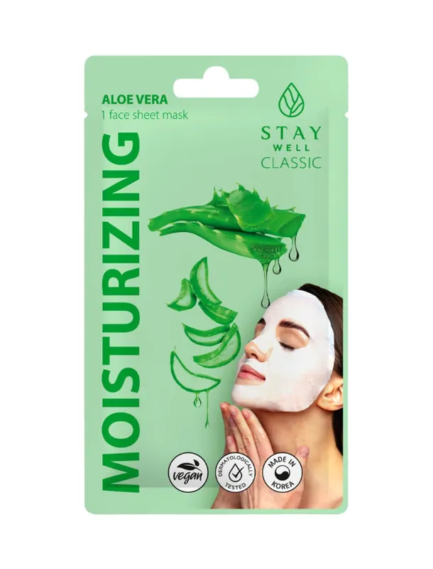 Asiakkaiden Suosikki STAY Well Classic Sheet Mask – ALOE Moisturizing