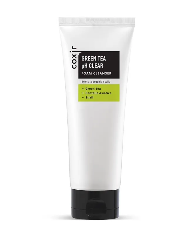Coxir Green Tea pH Clear Foam Cleanser Uusi Malli