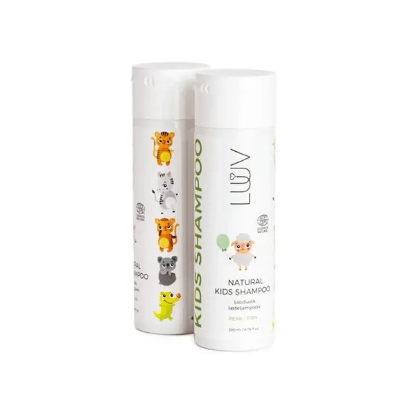 Luuv Lasten shampoo(ECOCERT/COSMOS ) , päärynä 200ml Korkea Laatu