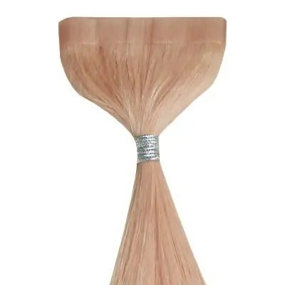 Sertifioitu BLONG teippihius 45 cm 20 mansikkainen vaalea