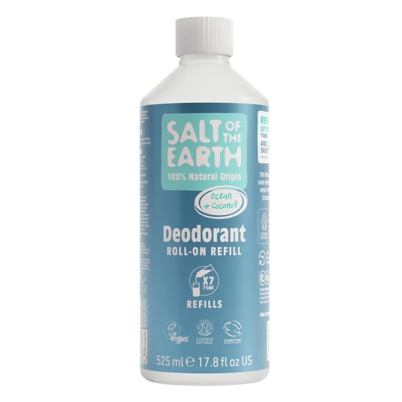 Rajoitettu Tarjous Salt of the Earth - Meri & Kookos Roll-On Deodorantti täyttöpakkaus 525 ml