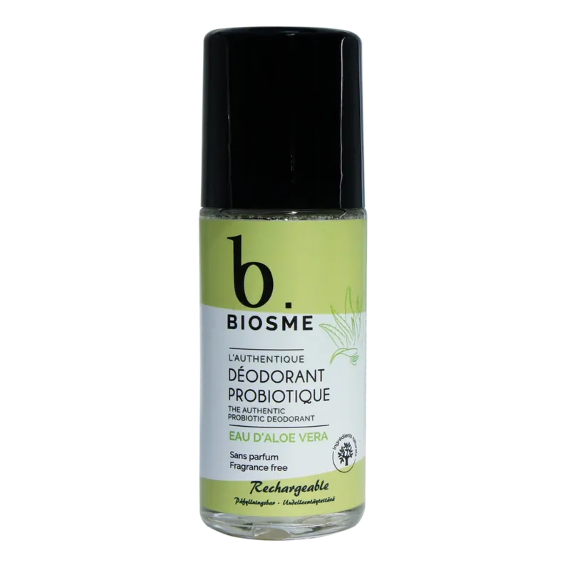 Rajoitettu Tarjous Biosme Probiotic Deodorant Eau D‘Aloe Vera - Roll-On Deodorantti 50 ml
