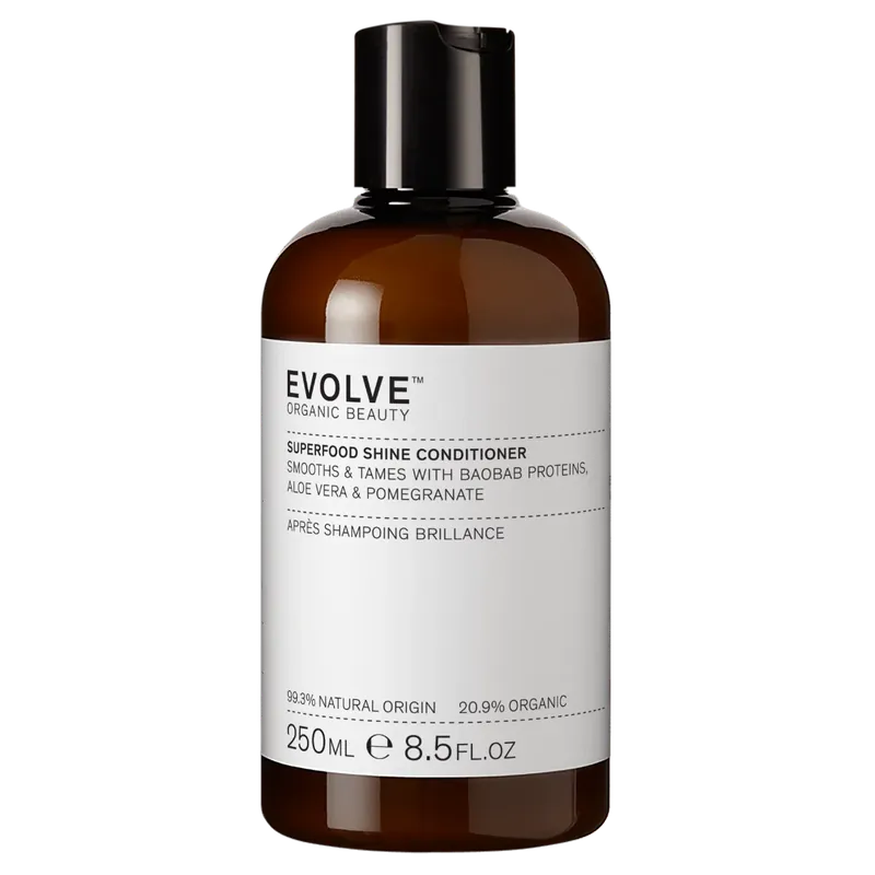 Evolve Organic Beauty Superfood Shine Conditioner - Hoitoaine 250 ml Viimeinen Mahdollisuus