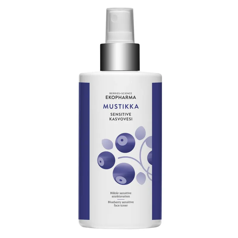 Ekopharma Mustikka Sensitive Kasvovesi 250ml, hajusteeton Korkea Laatu