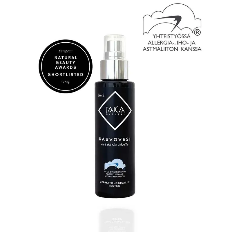 Suosittu Taiga - Kasvovesi herkälle iholle 100ml, hajusteeton