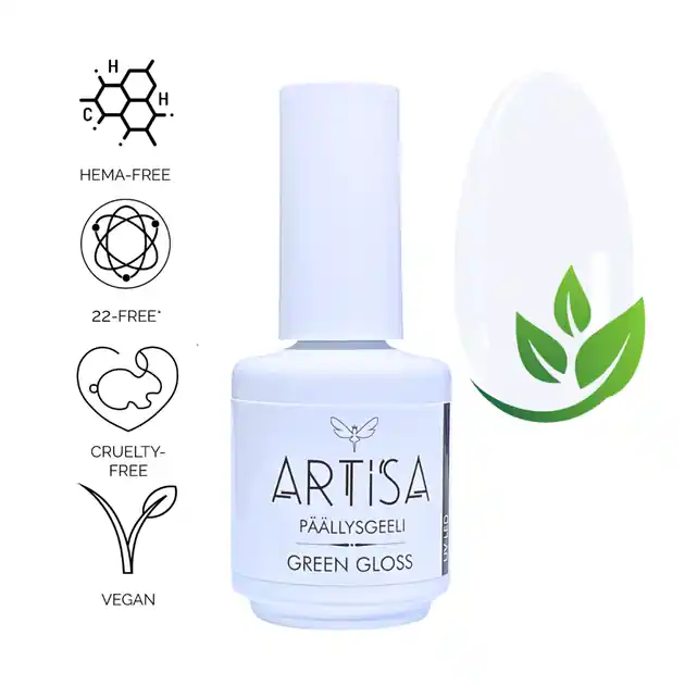 Viimeinen Mahdollisuus Päällysgeeli - ARTISA - Green Gloss