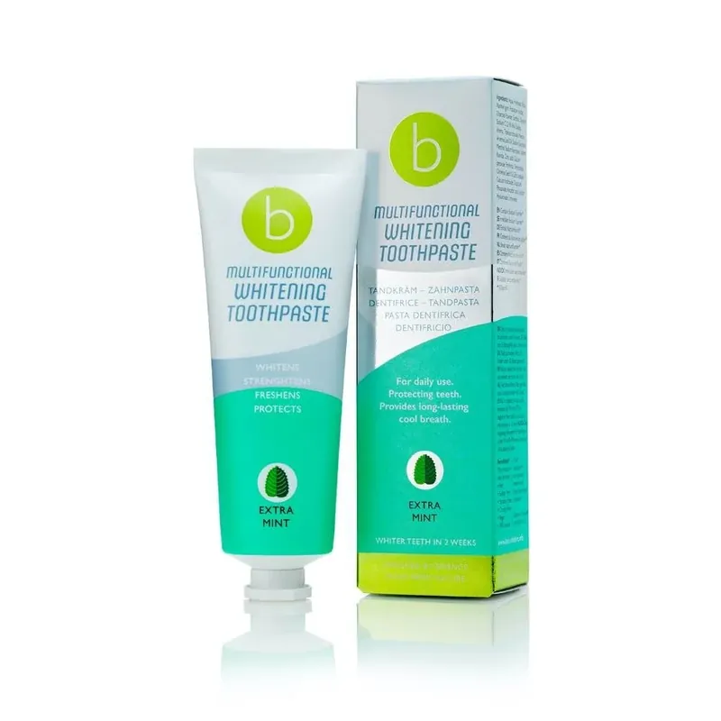 Viikonlopputarjous Beconfident valkaiseva hammastahna 75ml extra minttu