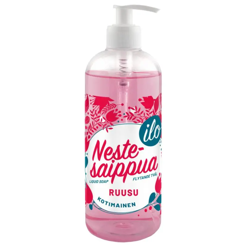 Turvallinen Maksu ILO NESTESAIPPUA 500ML RUUSU