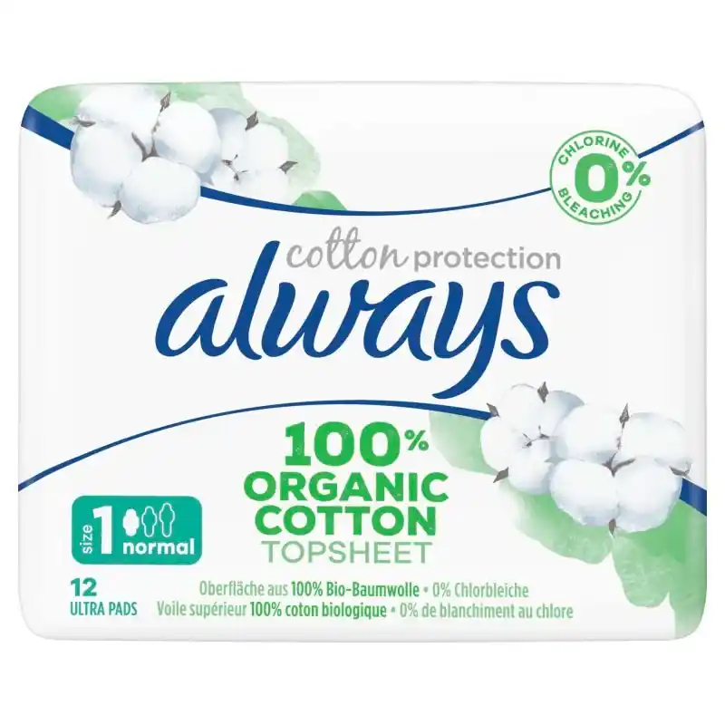 Eniten Myyty ALWAYS TERVEYSSIDE COTTON NORMAL 12KPL