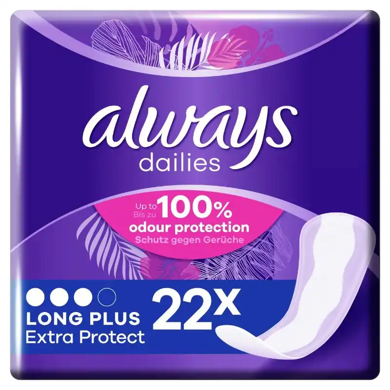 PIKKUHOUSUNSUOJA ALWAYS LONG PLUS LINER 22 KPL Kausialennus