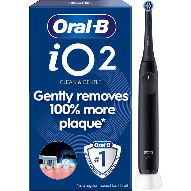 ORAL-B IO 2 SÄHKÖHAMMASHARJA 612272,MUSTA Flash-Tarjous