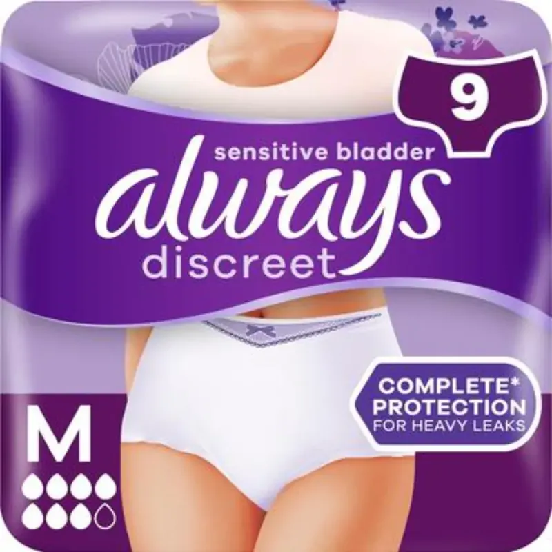 ALWAYS DISCREET INKONTENSSIHOUSUT PLUS M Loppuunmyynti