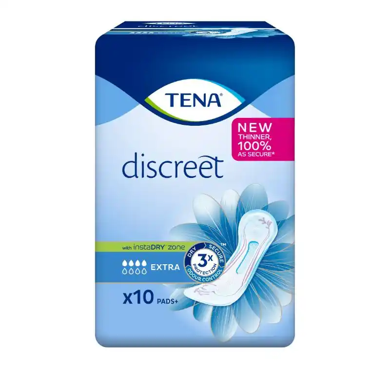 TENA DISCREET EXTRA 10 KPL INKONTESSISUOJA Sertifioitu