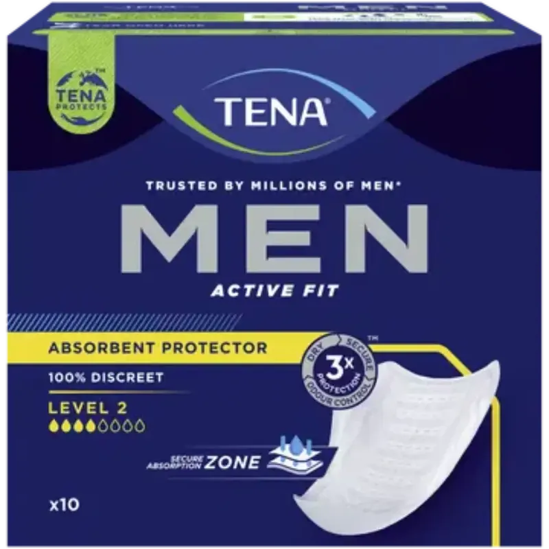 TENA MEN INKONTINENSSISUOJA 10KPL LEVEL 2 Sertifioitu