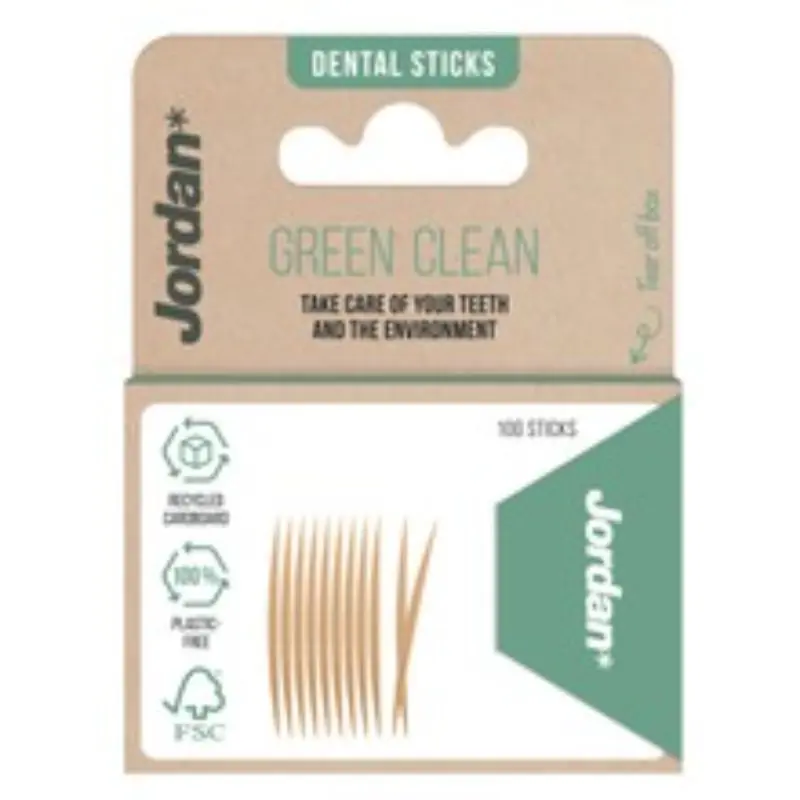 Tarjous JORDAN GREEN CLEAN HAMMASTIKUT 100KPL