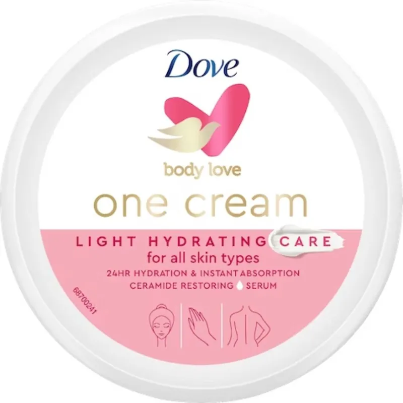 Turvallinen Maksu DOVE 250ML LIGHT HYDRATIN CARE