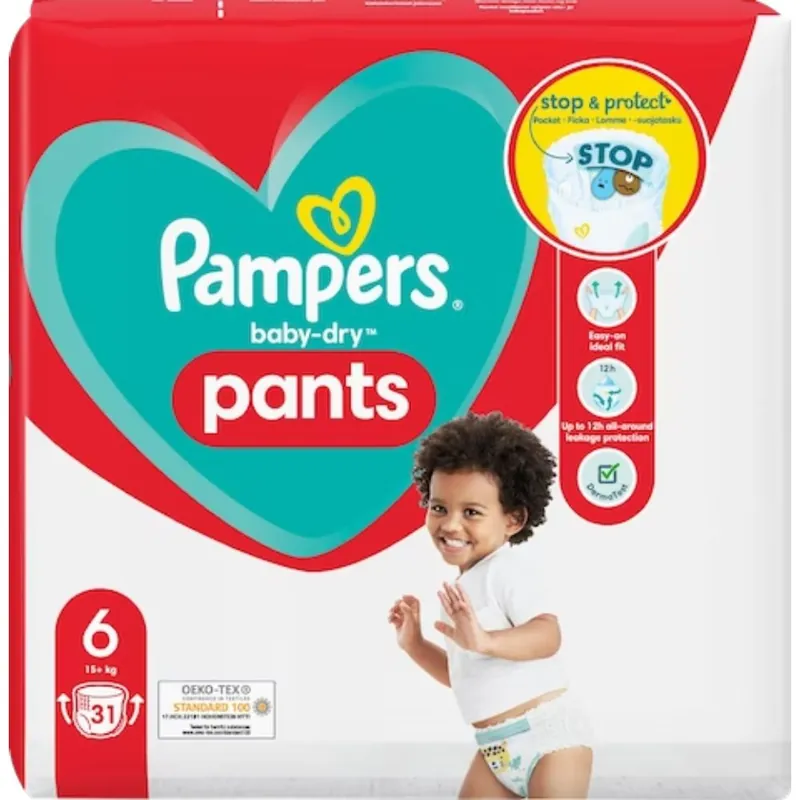Kampanjahinta PAMPERS BABY DRY PANTS S6 31KPL