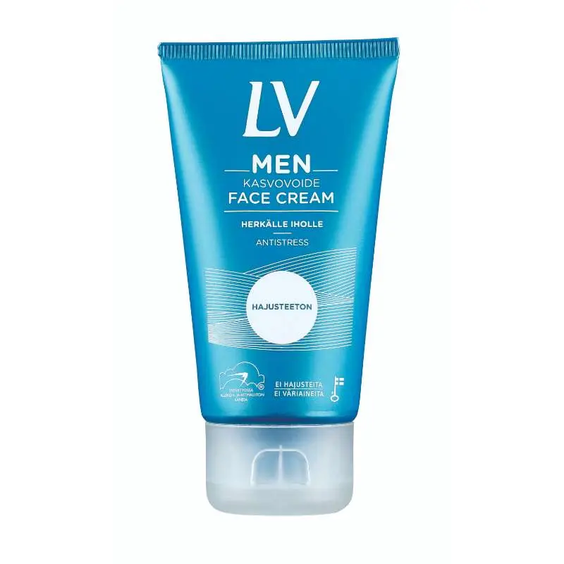 Turvallinen Maksu LV MEN 75 ML KASVOVOIDE HAJUSTEETON ANTISTRESS