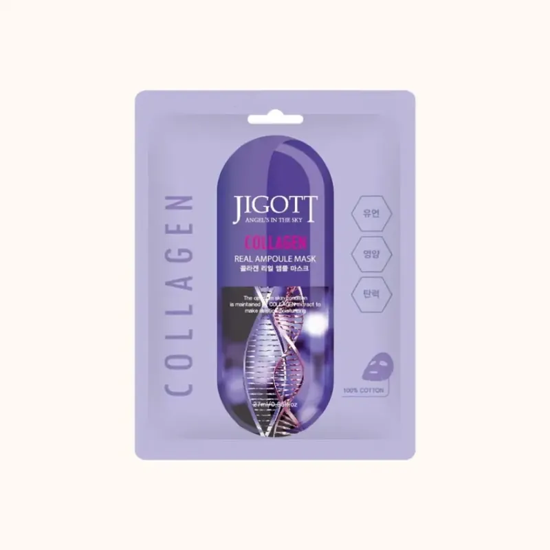 JIGOTT REAL AMPOULE COLLAGEN KASVOMASKI Kuuma Tarjous