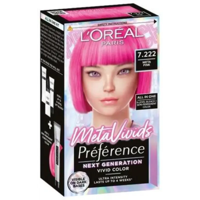 PREFERENCE METAVIVIDS PINK 7.222 HIUSVÄRI Suosittu