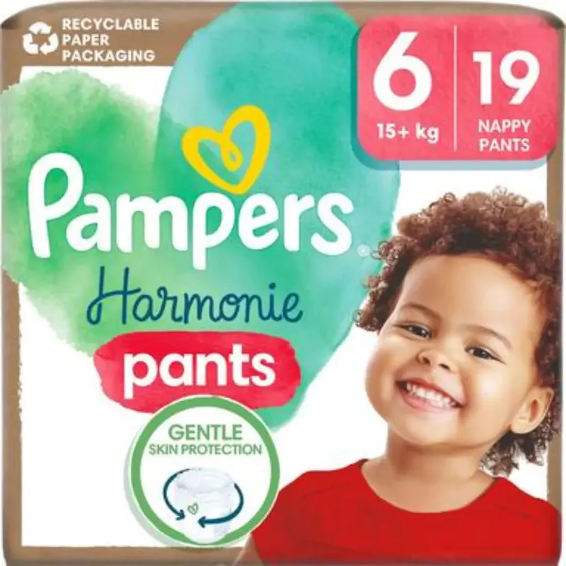 PAMPERS HARMONIE S6 PANTS 15+KG 19KPL Korkea Laatu