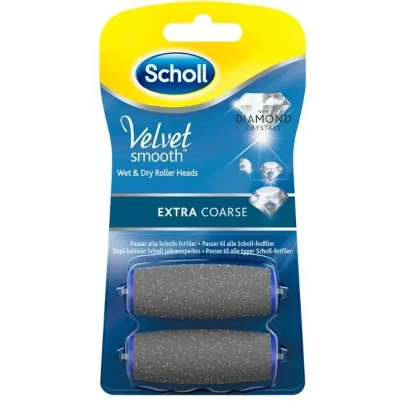 Alkuperäinen SCHOLL VELVET SMOOTH RASPIN VAIHTOPÄÄ KARKEA