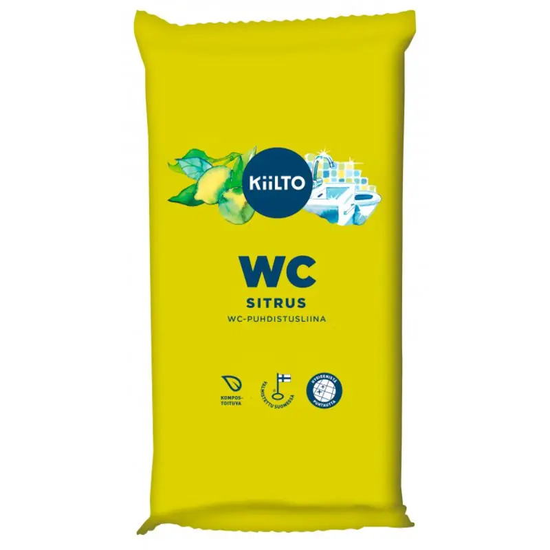 KIILTO WC-PUHDISTUSLIINA SITRUS 36KPL Flash-Tarjous
