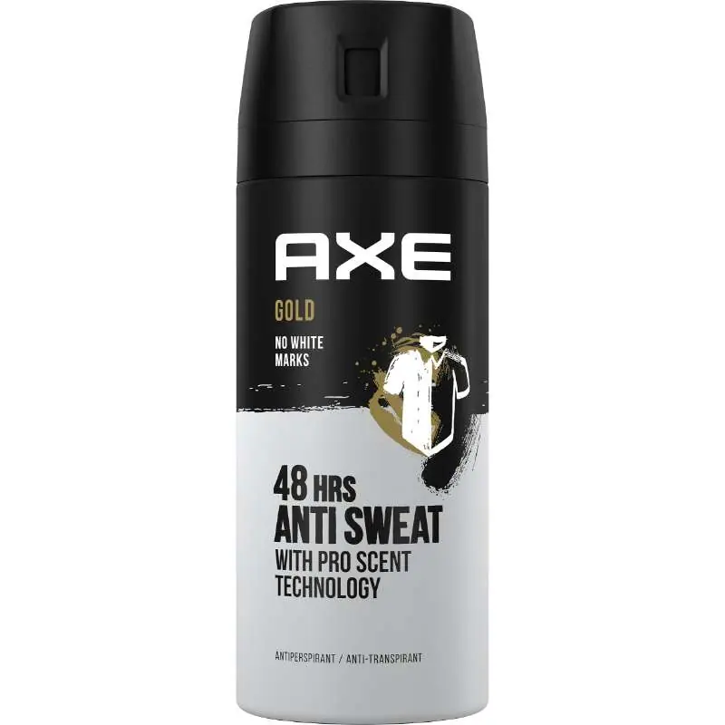 AXE GOLD ANTIPERSPIRANTTI SPRAY 150 ML Uusi Kokoelma