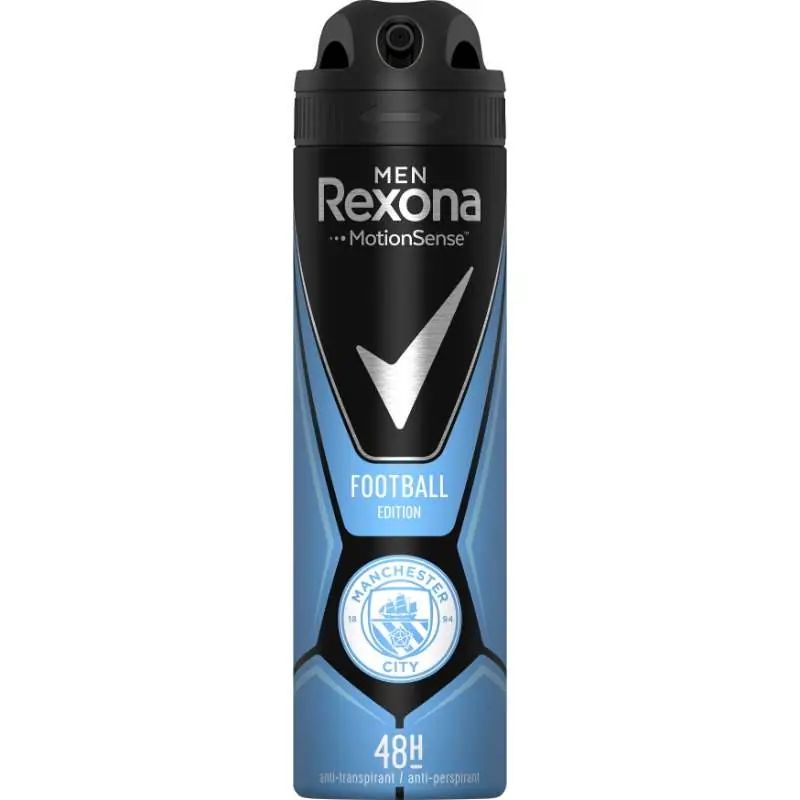 REXONA MEN MANCHESTER CITY ANTIPERSPIRANTTI SPRAY 150 ML Pikatoimitus