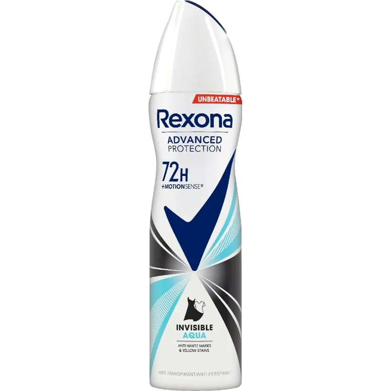Uusi Malli REXONA ADVANCED INVISIBLE ANTIPERSPIRANTTI SPRAY 150ML