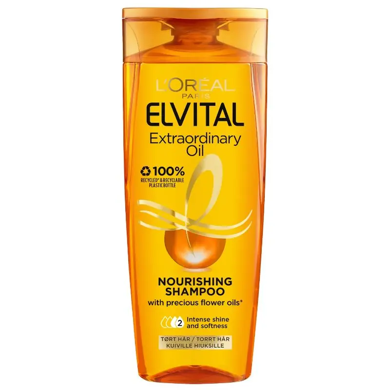 Sertifioitu ELVITAL 250ML EXTRAORDINARY OIL SHAMPOO