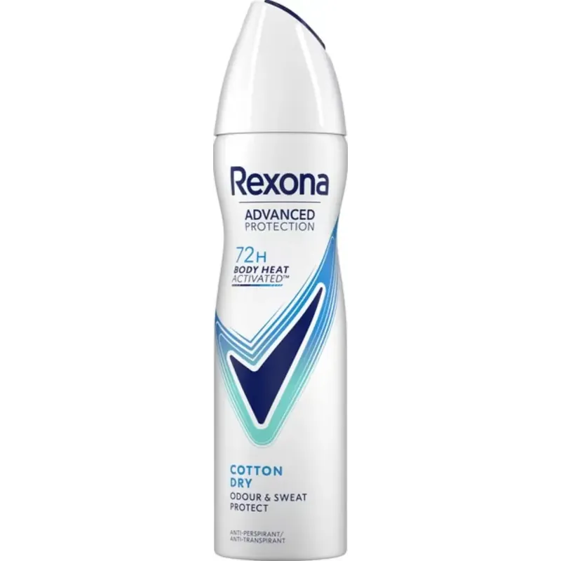 REXONA ADVANCED COTTON ANTIPERSPIRANTTI SPRAY 150ML Asiakkaiden Suosikki