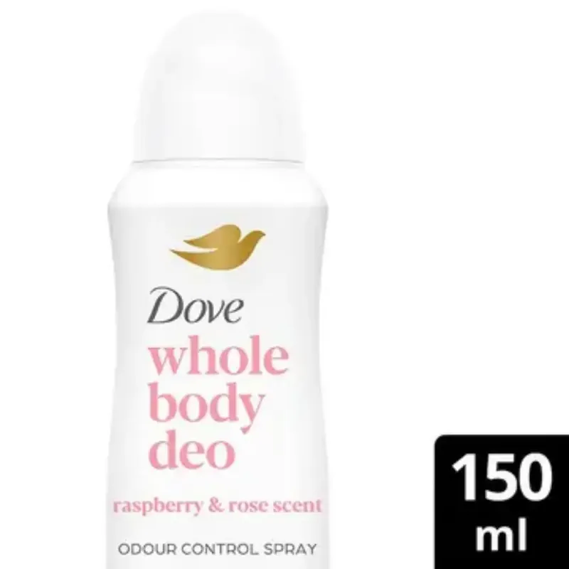 DOVE WHOLE BODY SPRAY 150ML RASBERRY Edullinen Hinta