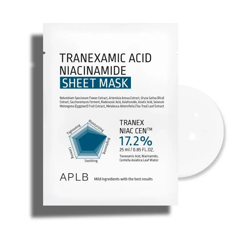 APLB Tranexamic Acid Niacinamide Sheet Mask kangasnaamio Pikatoimitus