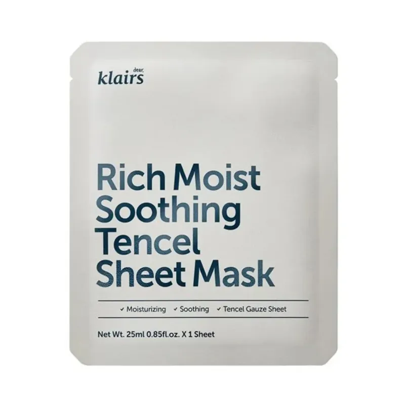 KLAIRS Rich Moist Soothing Tencel Sheet Mask kangasnaamio Tilaa Heti