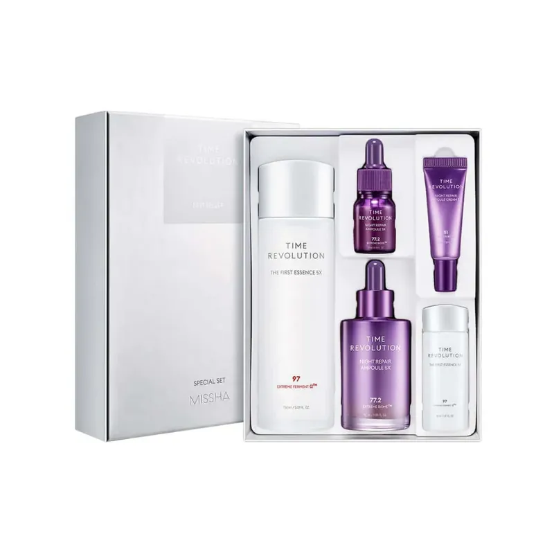 Korkea Laatu MISSHA Time Revolution Night Repair Bestseller Set 5x setti