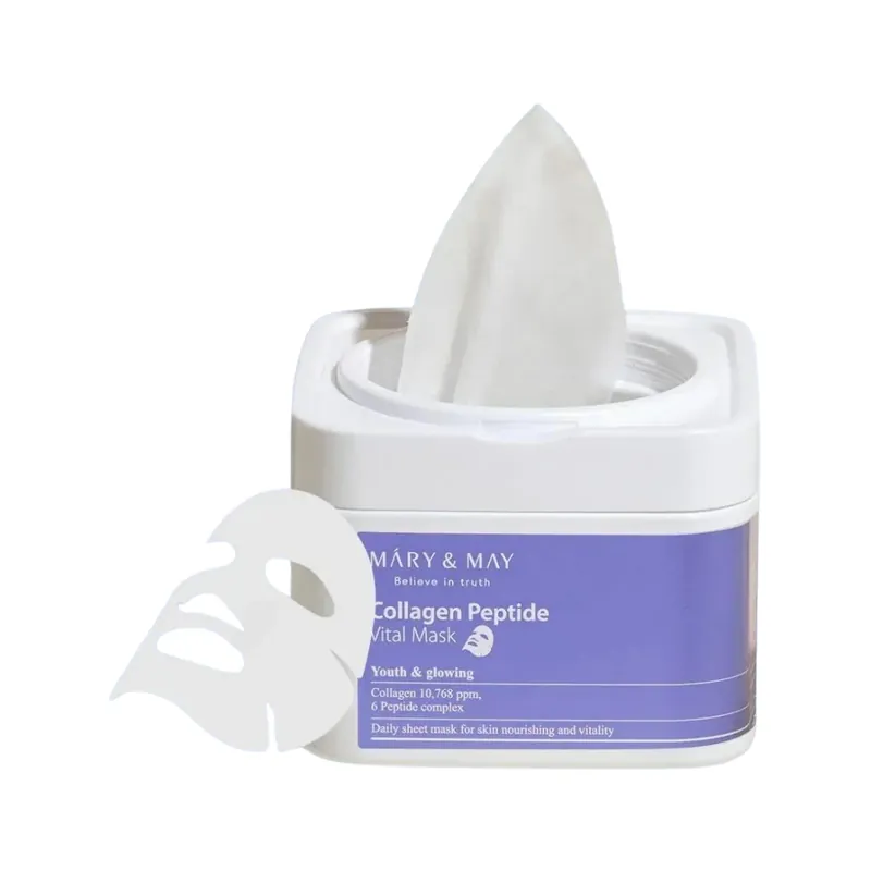 MARY&MAY Collagen Peptide Vital Mask 30pc kangasnaamiot Ajankohtainen