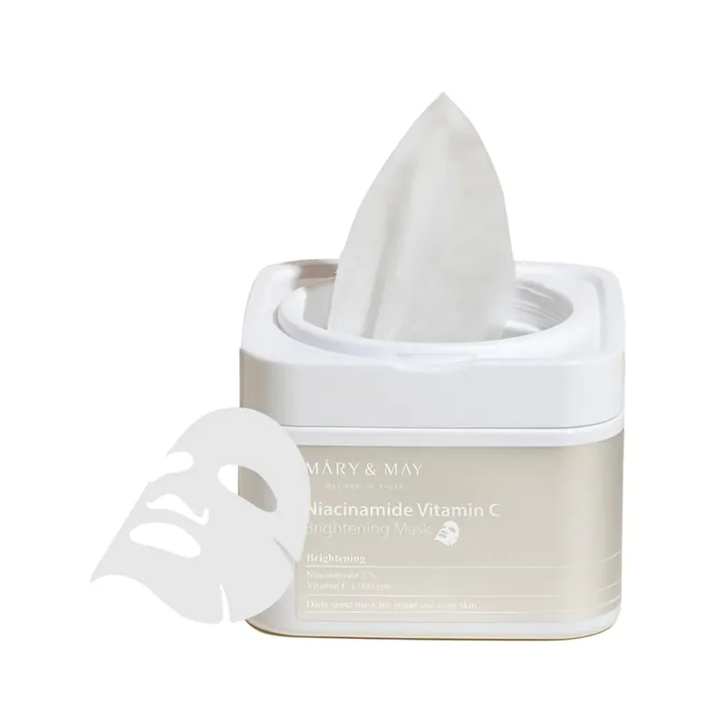 MARY&MAY Niacinamide Vitamin C Brightening Mask 30pc kangasnaamiot Poisto