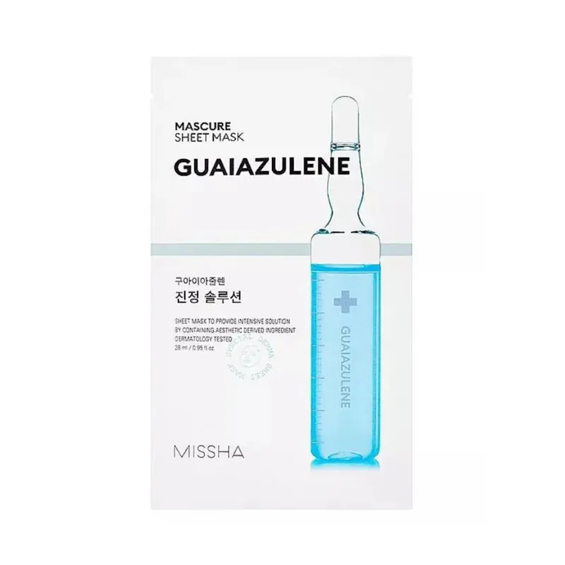 MISSHA Mascure Calming Guaiazulene Sheet Mask kangasnaamio Merkkituote