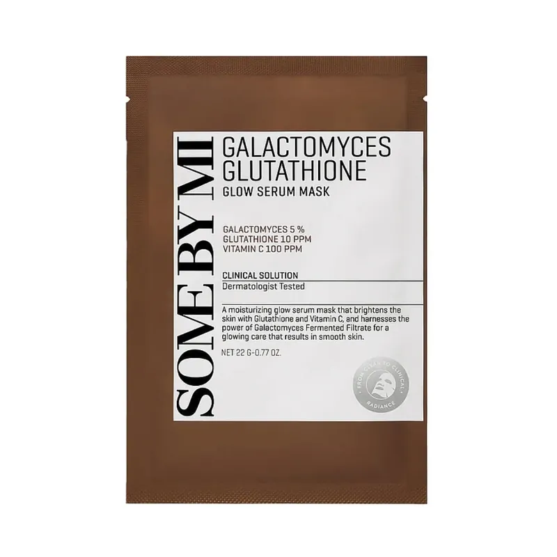 SOME BY MI Galactomyces Glutathione Glow Serum Sheet Mask kangasnaamio Viimeinen Mahdollisuus